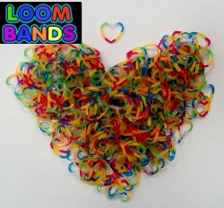 Резиночки в форме сердечек Loom Bands (300шт)