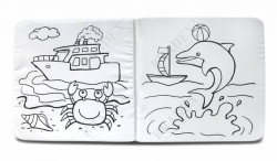 Многоразовая книжка-раскраска "Морские обитатели" Bradex