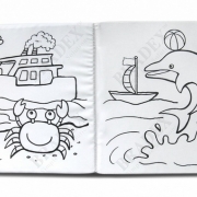 Многоразовая книжка-раскраска "Морские обитатели" Bradex