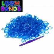 Полупрозрачные синие резиночки Loom Bands (600шт)
