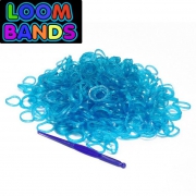 Полупрозрачные голубые резиночки Loom Bands (600шт)