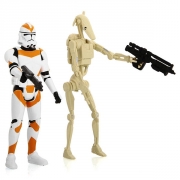 Фигурки Star Wars Hasbro Солдат 212-го батальона и Боевой дроид.